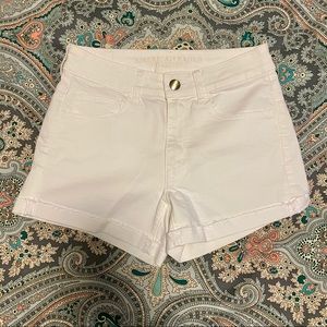 American Eagle Hi-Rise White Shorts, Size 6
